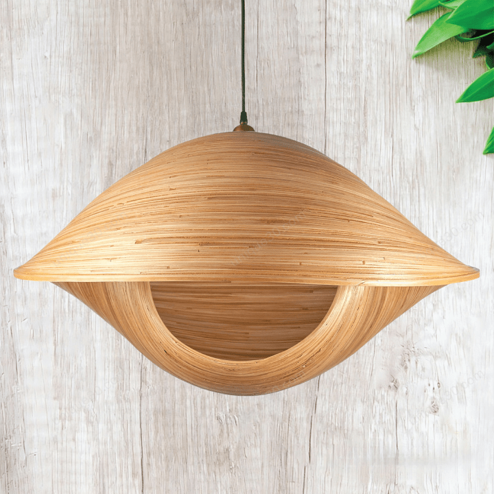 Unique Home Decor - Bell-Shaped Bamboo Seashell Pendant Light and More to Add Airy Comfort To Your Home