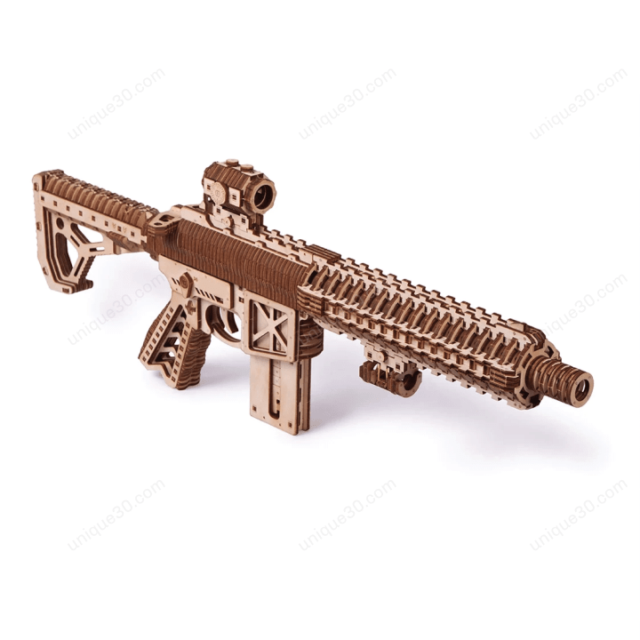 Mechanical Models - The Assault Rifle - Wooden Mechanical Models 3D Puzzle