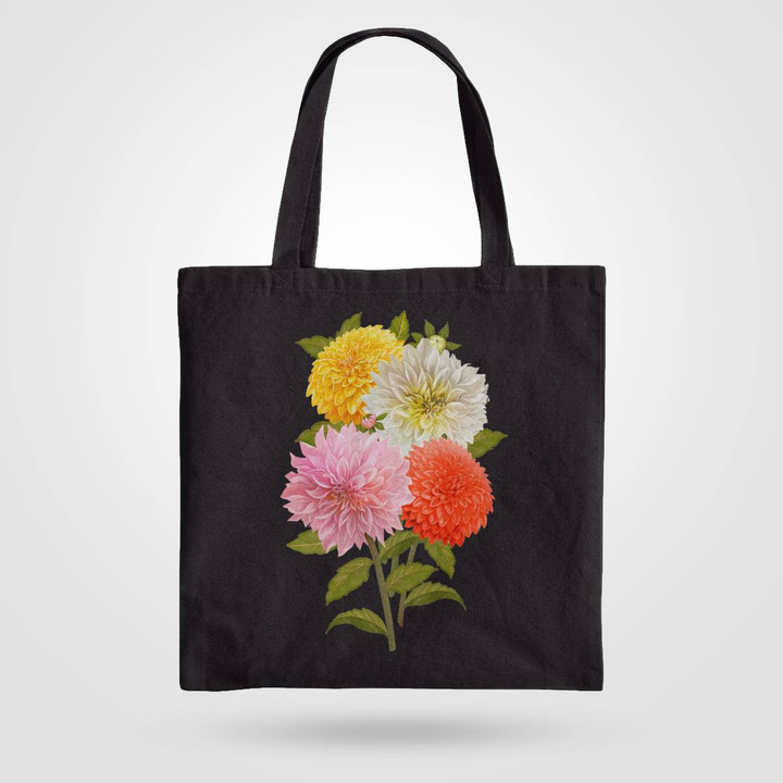 Dahlia-Inspired Tote Bag, Carry Your Style.