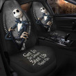 2pcs Jack Skellington Get In Sit Down Car Seat Cover GINNBC80236