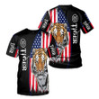 American Flag Tiger 3D All Over Printed Shirts For Men And Women 10