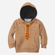 Beautiful 3D All Over Printed Brown Camping Clothes For Kids
