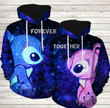 Forever Together Stitch Couple Hoodie GINLIST55461