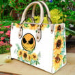 Sunflowers Jack Skellington Leather Bag GINNBC87724