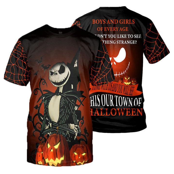 Jack Skellington 3D All Over Printed Shirts For Men And Women 233