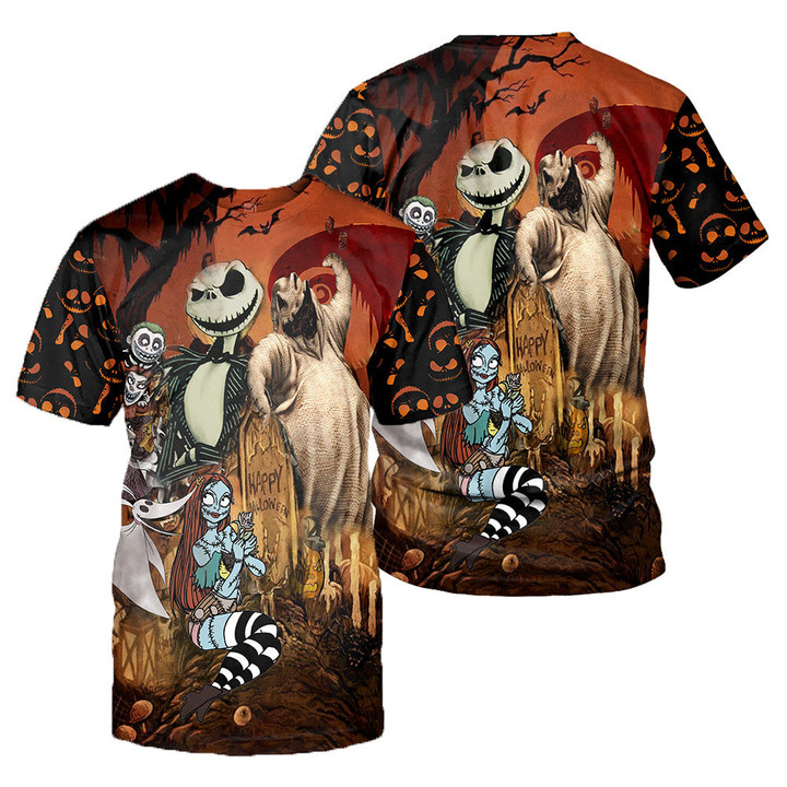 Jack Skellington 3D All Over Printed Shirts For Men And Women 236