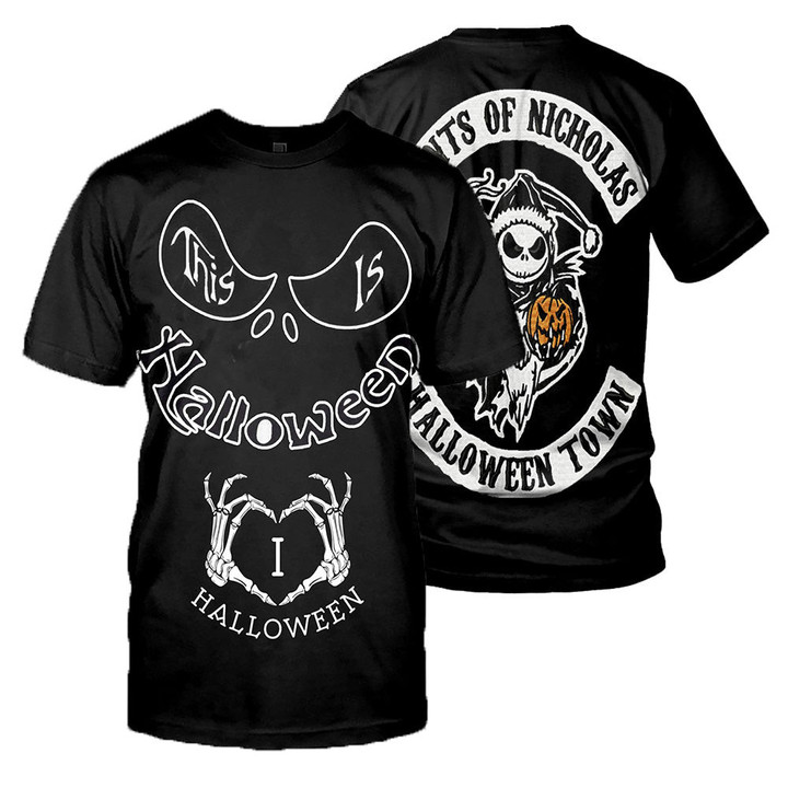 Jack Skellington 3D All Over Printed Shirts For Men And Women 423
