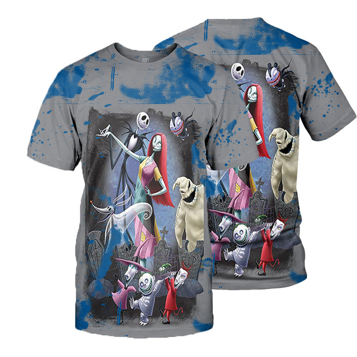 Jack Skellington 3D All Over Printed Shirts For Men And Women 456