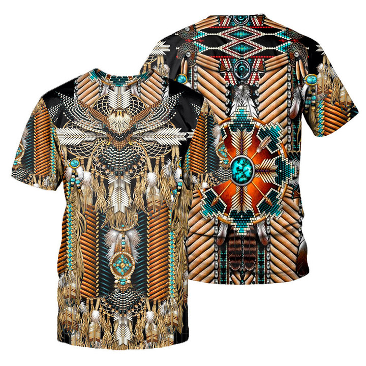 Native Pattern 3D All Over Printed Shirts For Men And Women 03