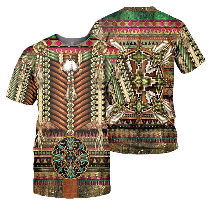 Native Pattern 3D All Over Printed Shirts For Men And Women 11