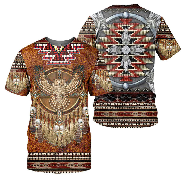 Native Pattern 3D All Over Printed Shirts For Men And Women 13