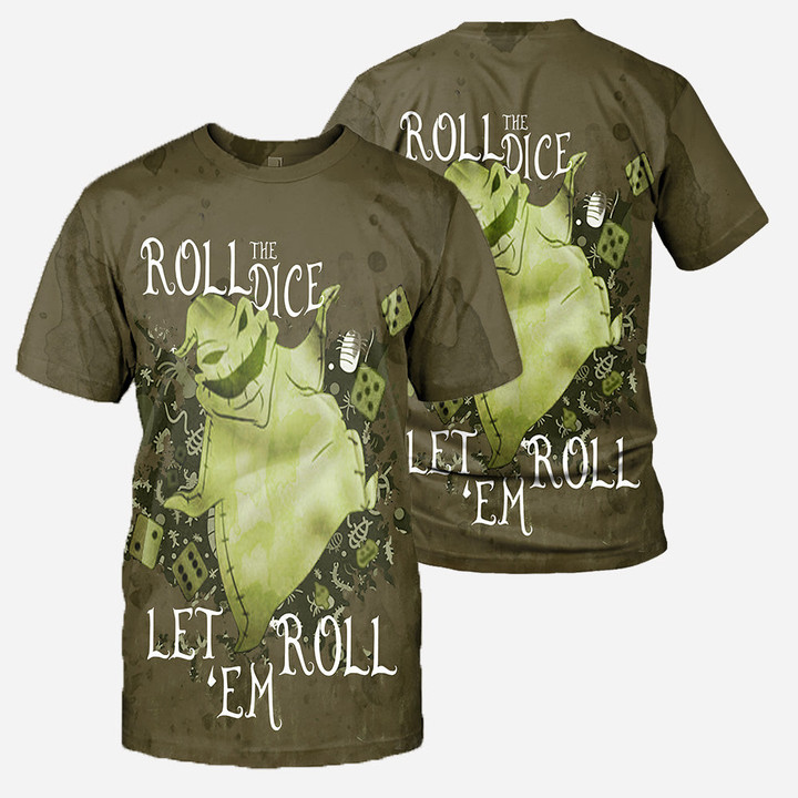 Oogie Boogie 3D All Over Printed Shirts For Men And Women 307 - Roll The Dice, Let' Roll Em
