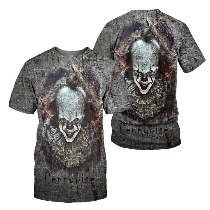 Pennywise 3D All Over Printed Shirts For Men and Women