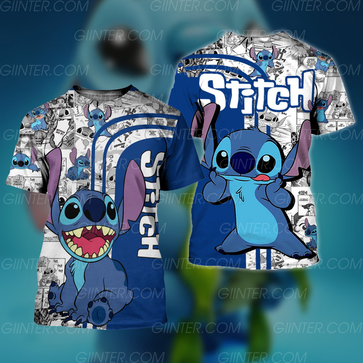 Stitch 3D All Over Printed Shirts For Men And Women GINLIST58301