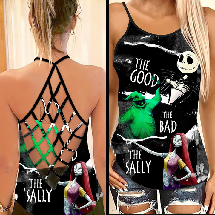 The Good, The Bad, The Sally Criss-Cross Tank Top & Sleeveless Beach Dress GINNBC00396
