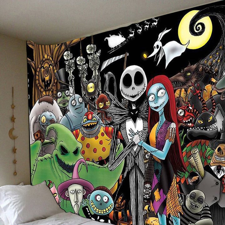 the nightmare before christmas tapestry
