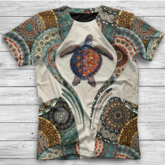 Turtle 3D All Over Printed Shirts For Men And Women 134