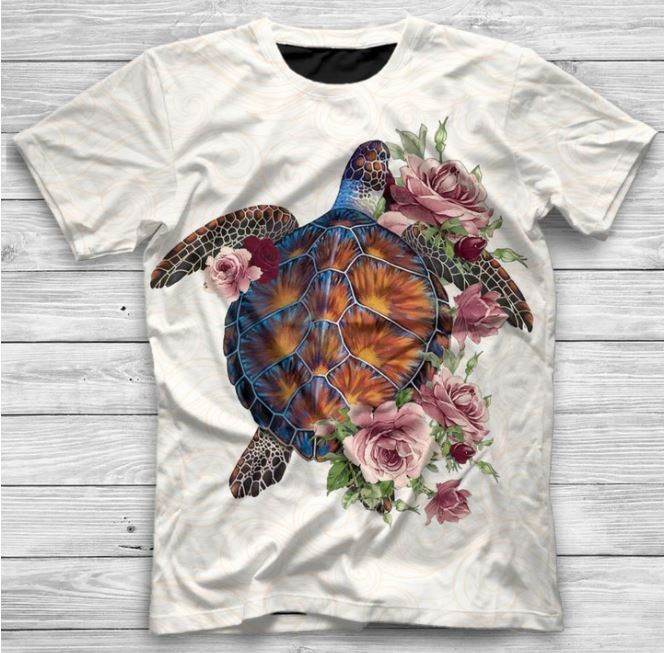Turtle 3D All Over Printed Shirts For Men And Women 145