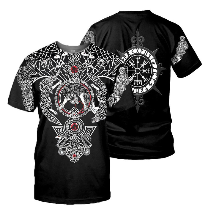 Viking Tattoo 3D All Over Printed Shirts For Men And Women 01