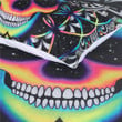 Colorful Skull Duvet Cover Galaxy Mandala Gothic