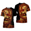 Fire Tiger 3D All Over Printed Shirts For Men And Women 08