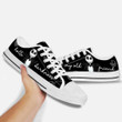 Hello Darkness My Old Friend Women Low Top Canvas Shoes GINNBC93048