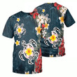 Hibiscus Sea Turtle 3D All Over Printed Shirts For Men And Women 09
