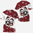 Jack Skellington & Sally Christmas Pattern Women 3D Shirts GINNBC81057