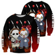 Michael Myers & Pennywise 3D All Over Printed Shirts For Men and Women 224
