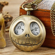 Nightmare before christmas Jack Pocket Watch Mens Womens Necklace