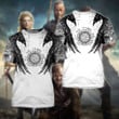 Raven Viking Tattoo 3D All Over Printed Shirts GINTT14628