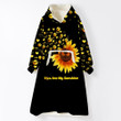 Sunflowers You Are My Sunshine Jack Skellington Oversize Fleece Hoodie Blanket GINNBC80472