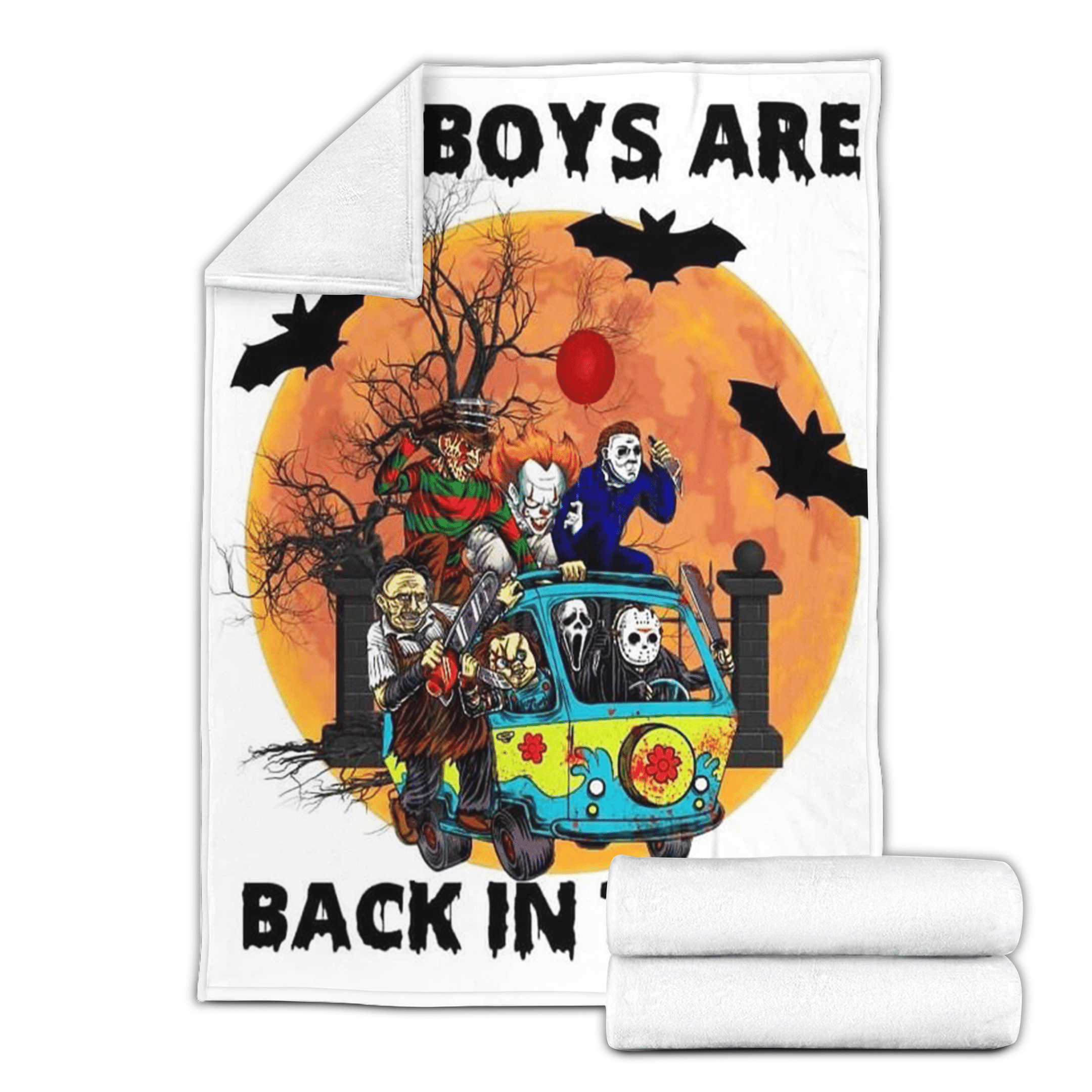 The Boys Are Back In Town Horror Fleece Blanket GINHR39867
