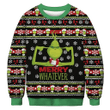 The Grinch Christmas 3D Ugly Thicken Sweaters GINGRI33