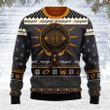 Eye of Sauron Black Knitted Sweater Ugly Christmas Shirt, Xmas Sweater, Christmas Sweater, Ugly Christmas Sweater GINUGL14