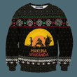Hakuna Wakanda Christmas Christmas Wool Ugly Knitted Christmas Sweatshirt, Xmas Sweater, Christmas Sweater, Ugly Christmas Sweater GINUGL33