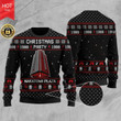 Christmas Party Nakatomi Plaza Knitted Christmas Sweatshirt, Xmas Sweater, Christmas Sweater, Ugly Christmas Sweater GINUGL48
