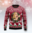 Cat Woman Meme Ugly Christmas Sweatshirt, Xmas Sweater, Christmas Sweater, Ugly Christmas Sweater GINUGL55