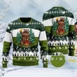 Bear Beer Campfire Green Wool Ugly Sweater Knitted Sweater Ugly Christmas Shirt, Xmas Sweater, Christmas Sweater, Ugly Christmas Sweater GINUGL63