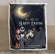 You Are My Happy Ending Personalized Fleece Blanket GINNBC125477