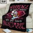 Marriage An Endless Sleepover Personalized Fleece Blanket GINNBC125736