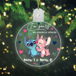 I'm Yours No Returns Or Refunds - Personalized Christmas Ohana Round Led Acrylic Ornament