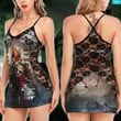 SWEET DREAM HORROR Women's Black Lace Cami Dress GINHR412