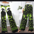 Green Boo Nightmare Theme Women's High-waisted Wide Leg Pants GINNBC1349