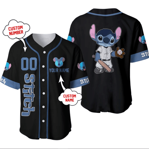 Stitch Personalized Baseball Jersey Shirt GINLIST93069