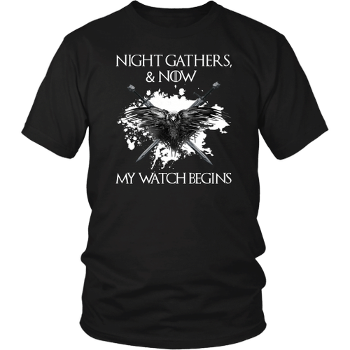 "Night gathers and now my watch begins" Game Of Thrones T-shirt/Hoodie