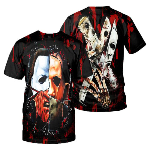 3D All Over Printed Horror Movies Clothes 01