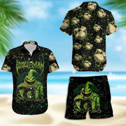 Boogieman Hawaiian Shirt & Beach Shorts Set GINNBC84720