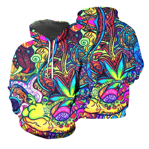 Hippie Style 3D All Over Printed Shirts For Men And Women 07