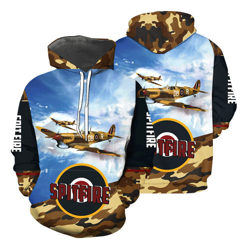 Spitfire 3D All Over Printed Shirts For Men And Women 27